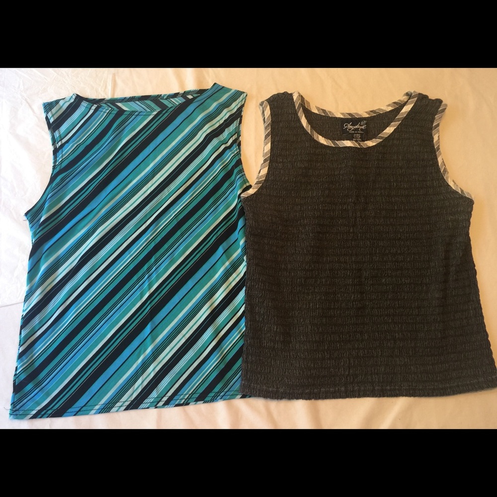 Sleeveless shirts EUC